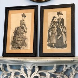 Original Prints from New York Fashion Bazar 1800’s